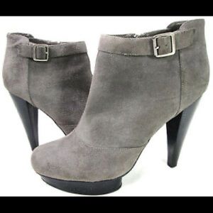 STEVE MADDEN P-Dax Suede Leather Platform Ankle Boots Bootie